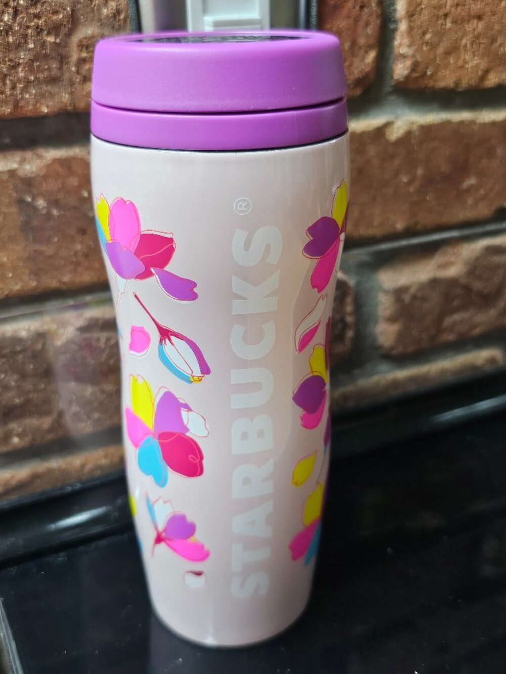 Starbucks Japan Imported Sakura 2024 Colorful Petal SS Insulated Cup NEW